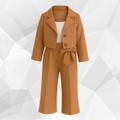 Short Coat Trouser 3 Part Golden Set