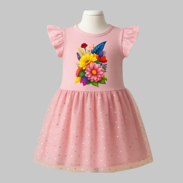 Pink Flora Frock