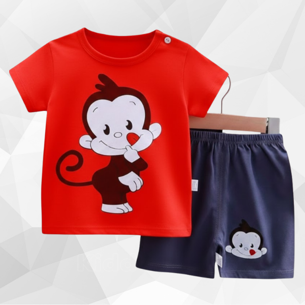 Red Monkey T-Shirt Set