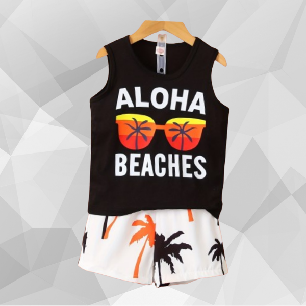 Black Beaches T-Shirt Set