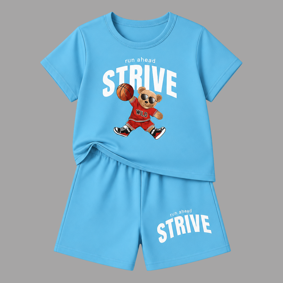 Bear Strive Sky T-Shirt Set