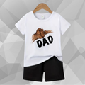 White Dad T-Shirt Set