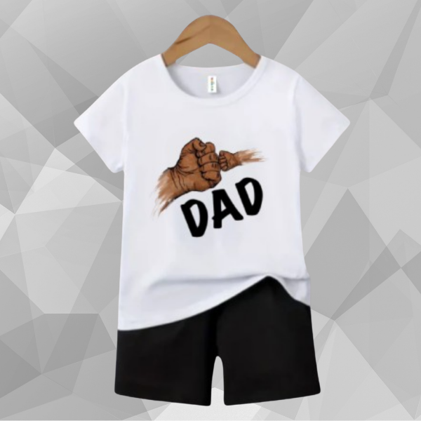 White Dad T-Shirt Set