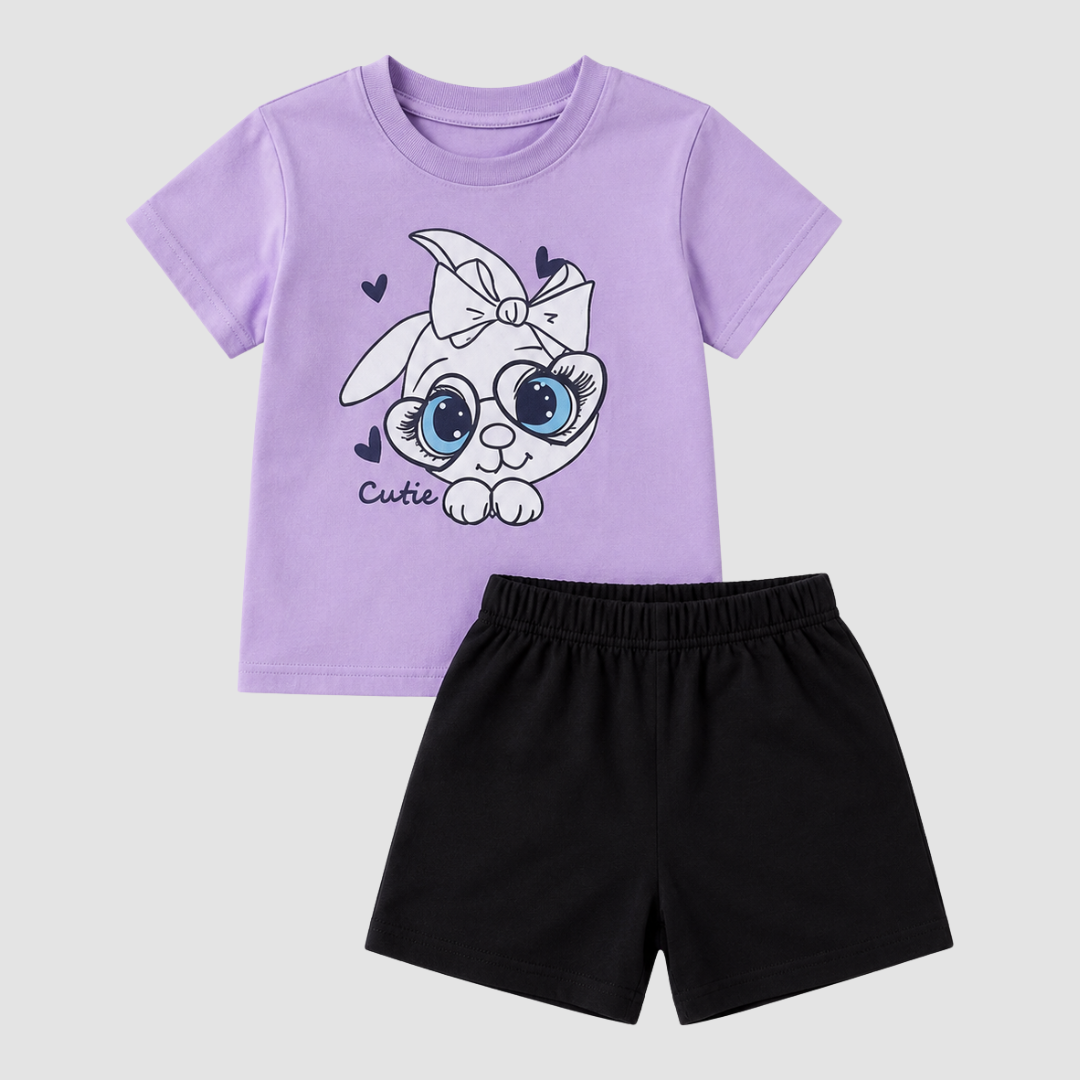 Baby Purple Cutie T-Shirt Set