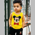 Yellow Micky T-Shirt Set