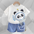 White Panda T-Shirt Set