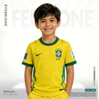 Brazil FIFA  Kids Jersey – Premium