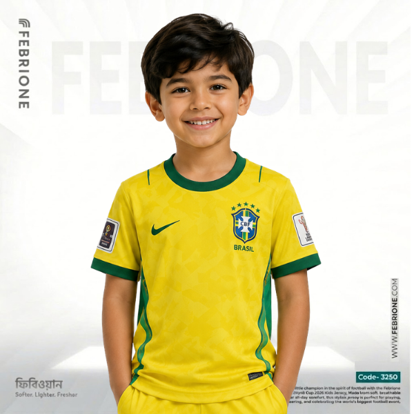 Brazil FIFA  Kids Jersey – Premium