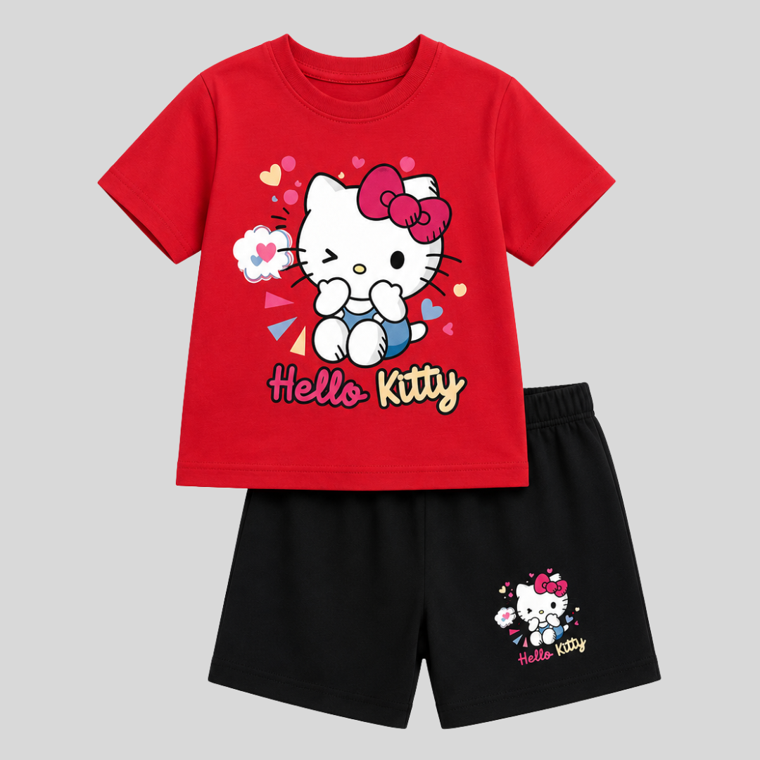 Hello Kitty Red T-Shirt Set