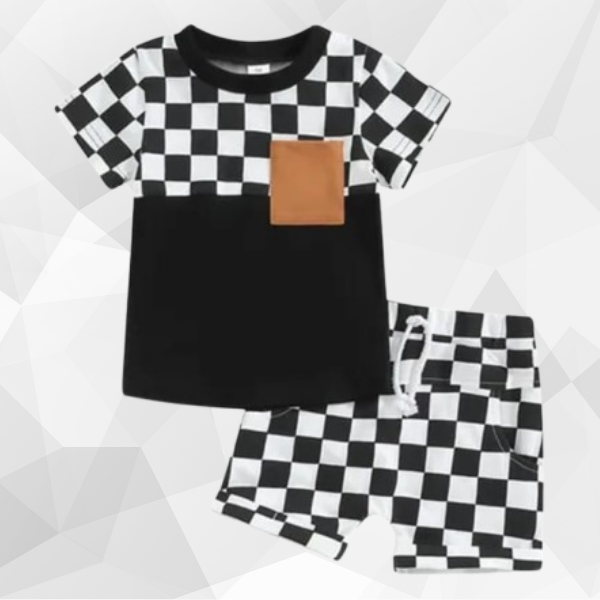 Black Pocket Box T-Shirt Set