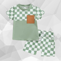 Pistachio Pocket Box T-Shirt Set