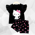 Black Cat T-Shirt Set