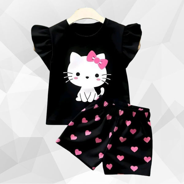 Black Cat T-Shirt Set