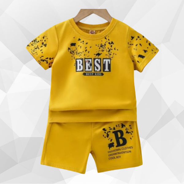 Yellow BEST T-Shirt Set