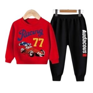"Racing 77" Car Print Sweat Set