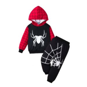 Spider Hooded Set (Black)
