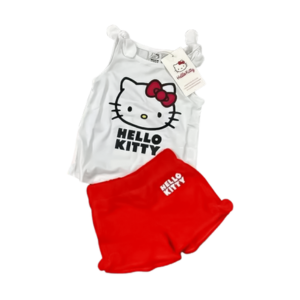 White Kitty T-Shirt Set