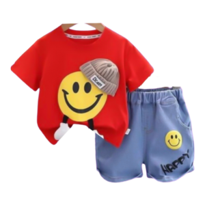 Red Smile T-Shirt Set