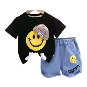 Black Smile T-Shirt Set