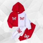 Red & White Butterfly Winter Set