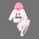 I ❤️ Mom White Winter Set