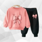 Pink Bow Winter Set